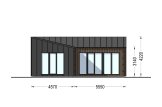Houten prefab woning GINNY PV (Geïsoleerd, Bbl), 49 m² specificatie 2