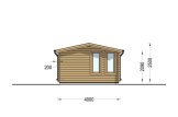 Tuinhuis blokhut DEVON (34 mm), 6x4 m, 24 m² specificatie 3