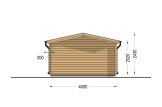 Tuinhuis blokhut WISSOUS (44 mm), 4x3 m, 12 m² specificatie 4