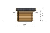 Tuinhuis blokhut OLYMP (34 mm), 4x3 m, 12 m² specificatie 3