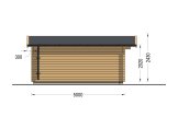 Tuinhuis blokhut LILLE (34 mm), 4x5 m, 20 m² specificatie 3