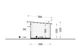 Tuinhuis blokhut MALTA (28 mm), 3x3 m, 9 m² specificatie 6