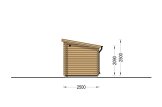 Buitensauna VIGOR (44 mm), 4.5x2.5 m, 4.9 m² specificatie 5