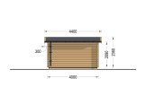 Tuinhuis blokhut POOLHOUSE (44 mm), 4x3 m, 12 m² specificatie 4