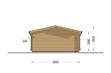 Houten garage CLASSIC S (44 mm), 5x6 m, 30 m² specificatie 4