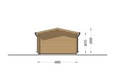 Tuinhuis blokhut OSLO (44 mm), 5x4 m, 20 m² specificatie 5
