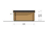 Tuinhuis blokhut met plat dak DREUX F (34 mm), 5x4 m, 18 m² specificatie 4