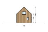 Houten huis ALINA (Geïsoleerd, 34 mm + gevelbekleding), 46 m² specificatie 5
