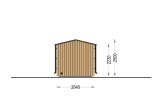 Buitensauna SERENE (34 mm + gevelbekleding), 4.5x2.5 m, 5 m² specificatie 5