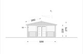 Houten huis HYMER (Geïsoleerd, 44+44 mm), 42 m² met 10 m² veranda specificatie 4
