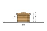 Tuinhuis blokhut PETER (34 mm), 3x3 m, 9 m² specificatie 4