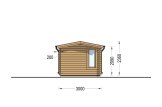 Tuinhuis blokhut POOLHOUSE (44 mm), 4x3 m, 12 m² specificatie 3