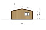 Houten huis SELENE S (44 mm + gevelbekleding), 63 m² specificatie 3