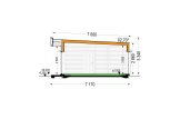 Houten prefab woning KAYA 3 PV S (44 mm + gevelbekleding), 70 m² specificatie 6