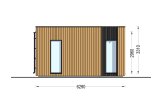 Houten huis LUCIA 1 RV (Geïsoleerd, Bbl), 57 m² specificatie 3