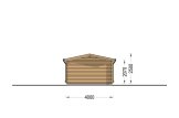 Houten garage CLASSIC (34 mm), 4x6 m, 24 m² specificatie 4