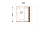Houten huis SELIA (Geïsoleerd, 34 mm + gevelbekleding), 44 m² specificatie 2