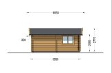Dubbele houten garage CLASSIC DUO (44 mm), 6x6 m, 36 m² specificatie 5