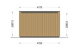 Tuinkantoor PREMIUM S (Geïsoleerd PLUS, SIP panelen), 4,1x2,4 m, 10 m² specificatie 4