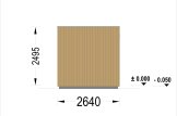 Buitensauna DELLA (34 mm + bekleding), 2,6 x 2,6 m, 5 m² specificatie 4