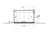 Tuinkantoor PREMIUM (34 mm + gevelbekleding), 5x4 m, 18 m² specificatie 6
