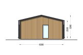 Houten huis ANGELA (Geïsoleerd, 44 mm + gevelbekleding), 43 m² specificatie 5