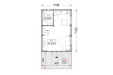 Houten huis ALINA (34 mm + gevelbekleding), 46 m² specificatie 1