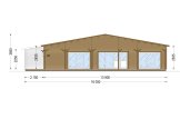 Houten huis RIVIERA S (44+44 mm), 130 m² specificatie 2