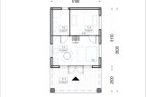 Tuinhuis blokhut AGATA S (34 mm + gevelbekleding), 39 m² met 12 m² zolder specificatie 1