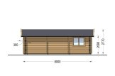 Dubbele houten garage CLASSIC DUO (44 mm), 6x8 m, 48 m² specificatie 5