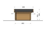 Tuinhuis blokhut WISSOUS (44 mm), 5x4 m, 20 m² specificatie 3