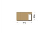 Houten huis PREMIUM S (34 mm + gevelbekleding), 10.5x4.5 m, 47 m² specificatie 3