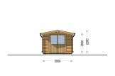 Tuinhuis blokhut PETER (34 mm), 3x3 m, 9 m² specificatie 2