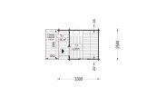 Buitensauna VIGOR (44 mm), 3.3x2.5 m, 4.85 m² specificatie 1