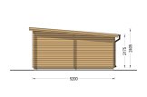 Houten garage MODERN (34 mm), 3,6x5,4 m, 20 m² specificatie 5