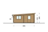 Dubbele houten garage MODERN (44 mm), 6x6 m, 36 m² specificatie 3