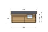 Houten garage CLASSIC S (44 mm), 5x6 m, 30 m² specificatie 5