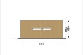 Dubbele houten garage SILVIA S (34 mm + gevelbekleding), 12x8 m, 88 m² specificatie 5