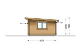 Tuinhuis blokhut met plat dak DREUX F (44 mm), 5x4 m, 20 m² specificatie 5