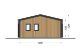Houten huis ANGELA (Geïsoleerd, 44 mm + gevelbekleding), 43 m² specificatie 3