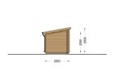 Buitensauna VIGOR (44 mm), 4.5x2.5 m, 4.9 m² specificatie 3