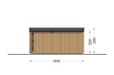 Buitensauna SERENE (34 mm + gevelbekleding), 5.3x2.5 m, 5 m² specificatie 3