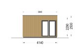 Tuinkantoor PREMIUM S (Geïsoleerd PLUS, 34 mm + gevelbekleding), 6x4 m, 24 m² specificatie 3