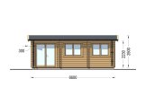 Tuinhuis blokhut ELEONORA (44 mm), 6,6x3 m, 20 m² specificatie 2