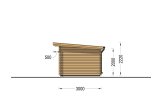 Tuinhuis blokhut MALTA (28 mm), 3x3 m, 9 m² specificatie 5