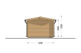 Houten garage CLASSIC (34 mm), 3,2x5,2 m, 16 m² specificatie 4