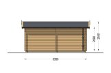 Houten garage CLASSIC (34 mm), 3,6x5,4 m, 20 m² specificatie 5