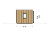 Tuinkantoor PREMIUM (34 mm + gevelbekleding), 5x3 m, 13 m² specificatie 3