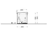 Buitensauna FREJA (44 mm), 4.5x2.5 m, 4.85 m² specificatie 6