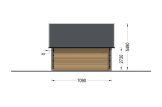 Houten huis KARINA (44 mm + gevelbekleding), 46 m² specificatie 4